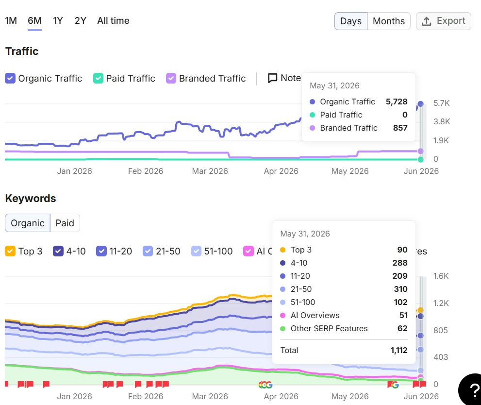 Semrush Traffic Analytics - Automotive Brand